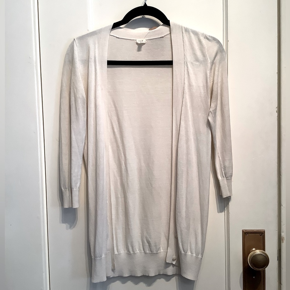 Cream Cardigan With Buttons